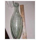 Antique torpedo bottle or Hamilton/ballast bottle a for carbonated beverage and mineral water container. c. 1850s–1880s