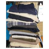 Grouping of ladies tops/pants/jeans. Size 12/M/L Most are pull on style.