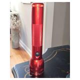 D-cell Mag Lite. No batteries, untested. 9.75 in tall.