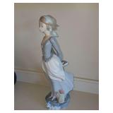 Lladro "Sea Breeze" porcelain figurine. 14 in tall. No box.