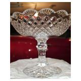 Waterford Crystal Emily Compote with original box and tissue. 7.75 in diameter X 6 in tall.