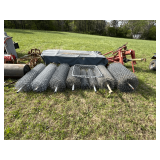 Eight Rolls of Chain Link Fencing, 4' & 5' Gates