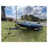 1974 Hydra Sport Bass Boat 16' w/Trailer - 85 hp, Mercury Motor, Bilge Pump Works, Live Well Pump Works, Trolling Motor Works, Light - Bill of Sale Only