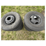 Set of Ten 235/80R16 14 Ply Tires and Wheels