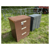 Three File Cabinets