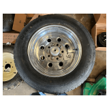 Set of Four 195/70R14 Tires on Weld Racing Aluminum Wheels