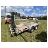Two Axle Grey Trailer w/Ramp