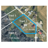 Tract #2 - 3.10 +/- Acres - House - Shop
