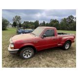 1998 Ford Ranger XLT Truck - 4 Cyl., 5 Spd, Stepside, Showing 206,230 Miles