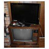 Panasonic 32" LCD TV and RCA tube TV; as is