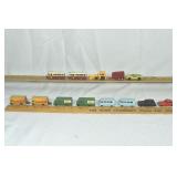 13 vehicles: 8 Budgie, 5 Corgi; as is
