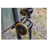 Penn Squall 50LD reel and rod, functions as it sho
