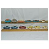 12 Lesney Matchbox VW, Mercedes, Rolls Royce