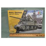 Italeri 1/35 Scale #6568 sealed M4A1 Sherman w/ US