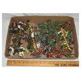 Collection of plastic military figures including B