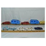 7 Tootsie Toy vehicles & 3 Cragstan vehicles; as i