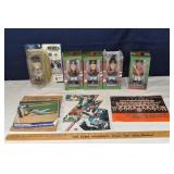 5 Oriole Bobbleheads & 3 periodicals