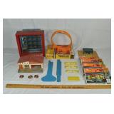 Matchbox fire station,  gas station, Motorized Par