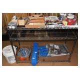 Large group of electrical supplies, RACK NOT INCLU