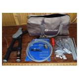 Gripple tensioning tool with bag and accessories