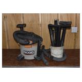 Ridgid model WD06250 shop vac with numerous attach