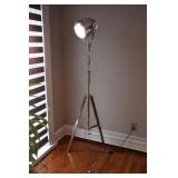 Chrome film studio adjustable spot light; as is