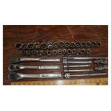 Craftsman 1/2" drive: 3 ratchets, 4extensions, 2 U