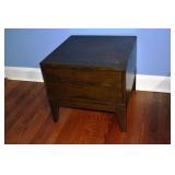 2 drawer side table, 22x22x20"h; as is
