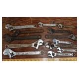 14 crescent style adjustable wrenches various make
