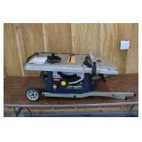 Ryobi 10" portable table saw model RTS30; operates