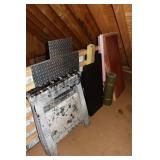 Lot: aluminum diamond plate, sheet insulation, vin