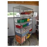 HDX chrome NSF rolling rack, 48x18x76"h; as is