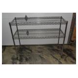 Living Home NSF rolling wire rack, 48x18x39"h; as