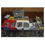 Large lot of assorted hardware and parts; as is