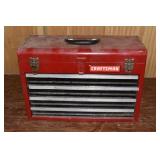 Craftsman 4 drawer tool box 20x8x14"h; as is