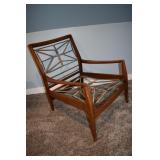 Cintique MCM wood and spring arm chair frame, 25x2