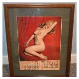 Frame 1954 Pin-up calendar of Marilyn Monroe, 18x2