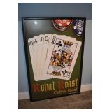 Royal Roast Coffee Poster, 25x38"h; as is