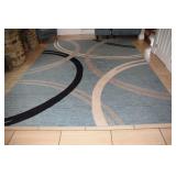 2 Toscana Collection blue rugs: 9x12 & 3.3x5; as i