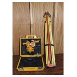 Sears transit and tripod model 789.46238; as is