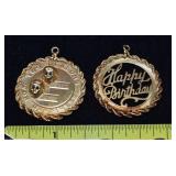 Two 14k gold pendants, 15.4g tw; as is