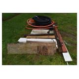 Lot: 2 sections of marble, building material, 8