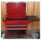 MATCO 3 drawer rolling tool cart with hinged lid,