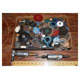 2 pneumatic die grinders, bits and abrasives: Camp