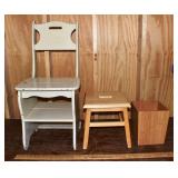 Eureka Floor Rover vacuum, step stool, waste can