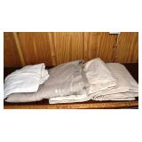 3 large commercial painting drop cloths; as is