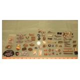 Collection of pins, tie clips, accessories, etc.;