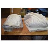 4 large painting drop cloths; as is
