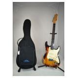 KGD electric guitar with soft case #KRS-3S1003; as