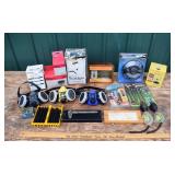 Lot: respirators, masks, voltmeter, dent puller, 2